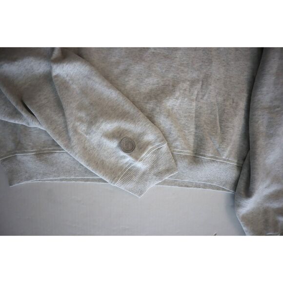 PINK Victoria's Secret Women's Sz XL Gray Heather Premium Fleece V-Neck Pullover - Picture 5 of 10